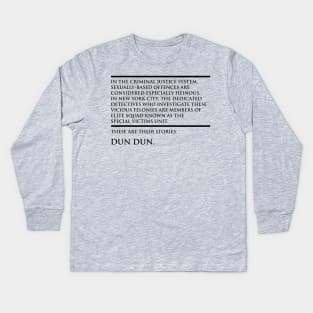 Law & Order  SVU Kids Long Sleeve T-Shirt